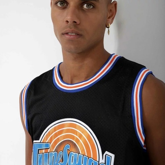 Men’s Space Jam “Tune Squad” Michael Jordan Black Basketball Jersey - Picture 4 of 10